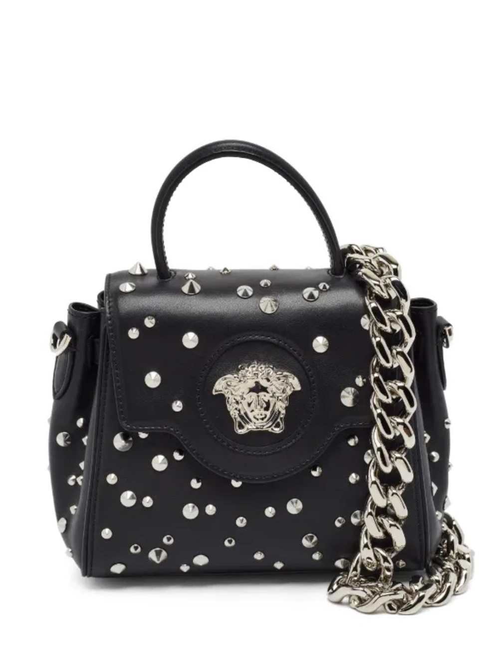Versace La Medusa Studded Tote Bag